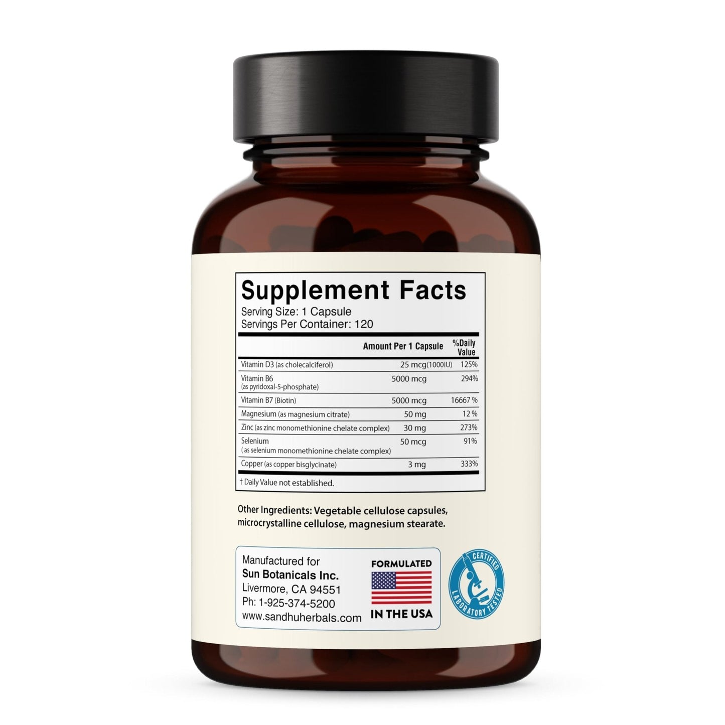 Zinc 30mg With Copper, Selenium & Vitamin D3 | 120 Capsules | Magnesium, Vitamin B6, Biotin | Absorbable Zink Supplements for Men & Women | Chelated Zinc - Maple Wellness Supplements