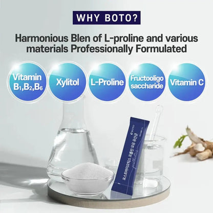 ZIOSTAND BOTO Korean Care it Probiotics Natural Prebiotics Proline Breast Milk Lactobacillus, Colon Cleanse, Immunity Support - 1 Month (30 of Pack, PostBiotics) - Maple Wellness Supplements