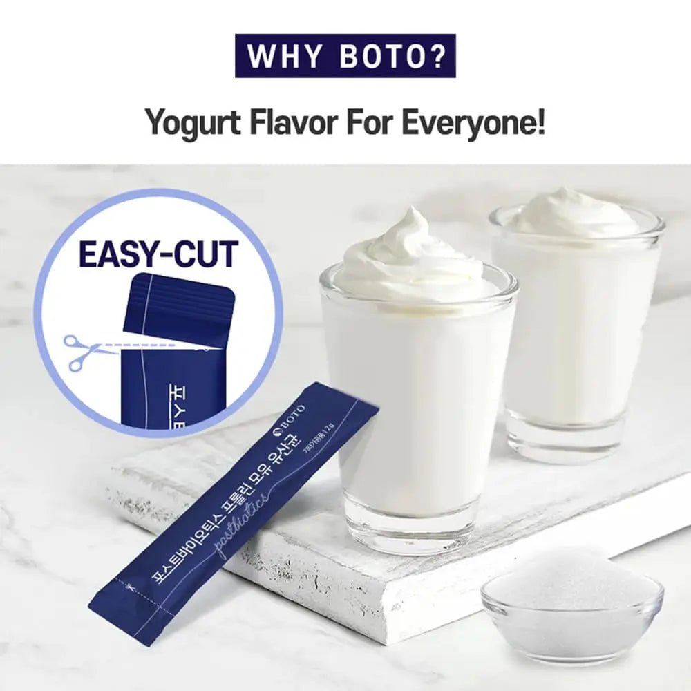 ZIOSTAND BOTO Korean Care it Probiotics Natural Prebiotics Proline Breast Milk Lactobacillus, Colon Cleanse, Immunity Support - 1 Month (30 of Pack, PostBiotics) - Maple Wellness Supplements