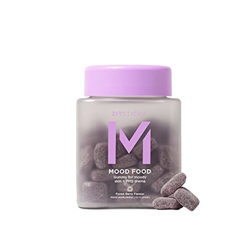 ZitSticka Mood Food: Gummy for Moody Skin + PMS Drama, Forest Berry Flavour - Maple Wellness Supplements