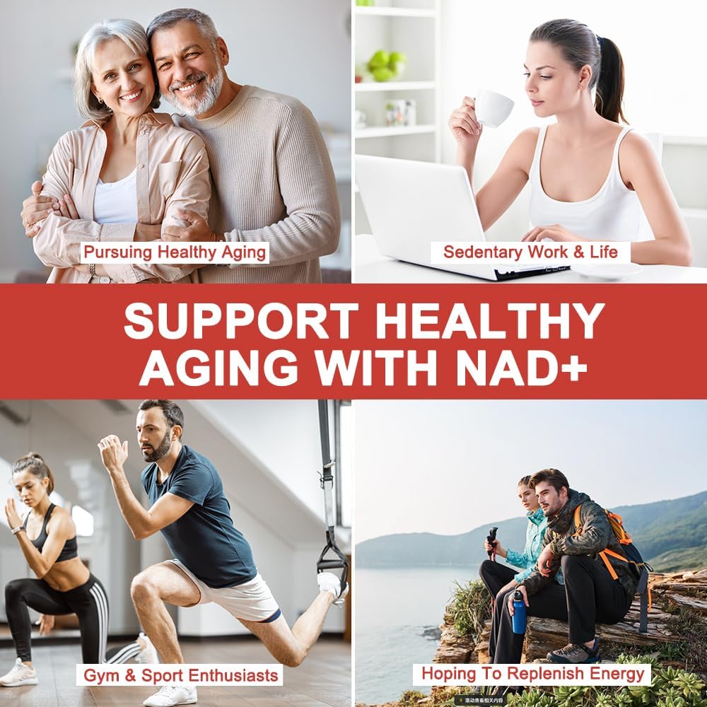 Zoone Nutra NAD Supplement 1200mg with Nicotinamide Riboside, PQQ & Resveratrol – Advanced Cellular Energy & Longevity Support – Anti-Aging Formula for Mental Clarity – 30 Packets - Maple Wellness Supplements