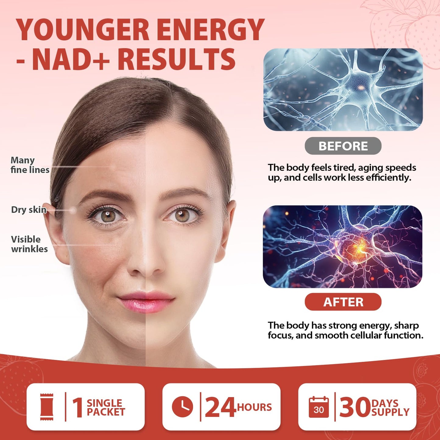 ZOROAHER 1000mg High-Potency NAD+ Liquid Supplement, Quercetin Phytosome & Resveratrol with PQQ, Boosts Cellular Energy - Maple Wellness Supplements