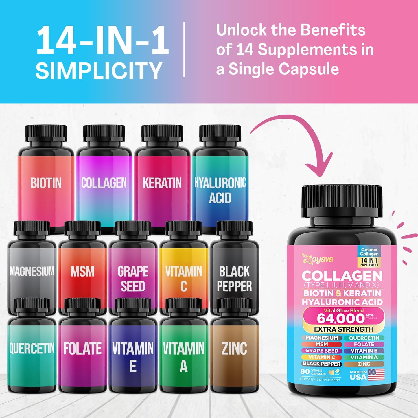 Zoyava Sea Moss 16-in-1 and Collagen 14-in-1 Bundle - Maple Wellness Supplements