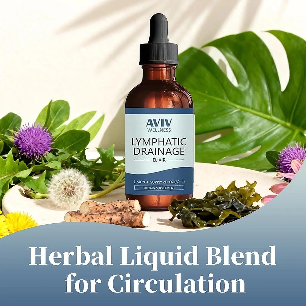 ZUTTL LYMPHORIA Organic Lymphatic Drainage Drops - Herbal Liquid Blend for Circulation, Fluid Balance, Fast-Absorbing Botanical Formula, 2 fl oz(1pc) - Maple Wellness Supplements