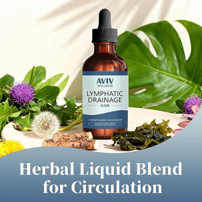 ZUTTL LYMPHORIA Organic Lymphatic Drainage Drops - Herbal Liquid Blend for Circulation, Fluid Balance, Fast-Absorbing Botanical Formula, 2 fl oz(1pc) - Maple Wellness Supplements