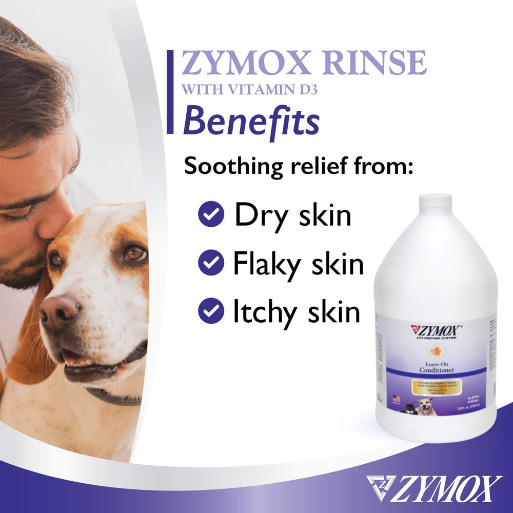 ZYMOX Leave-in Conditioner with Vitamin D3 for Cats & Dogs, 1gal - Maple Wellness Supplements