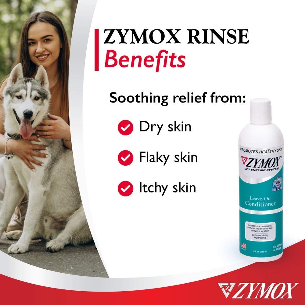 Zymox Leave On Conditioner for Pets, 12 fl oz - Maple Wellness Supplements