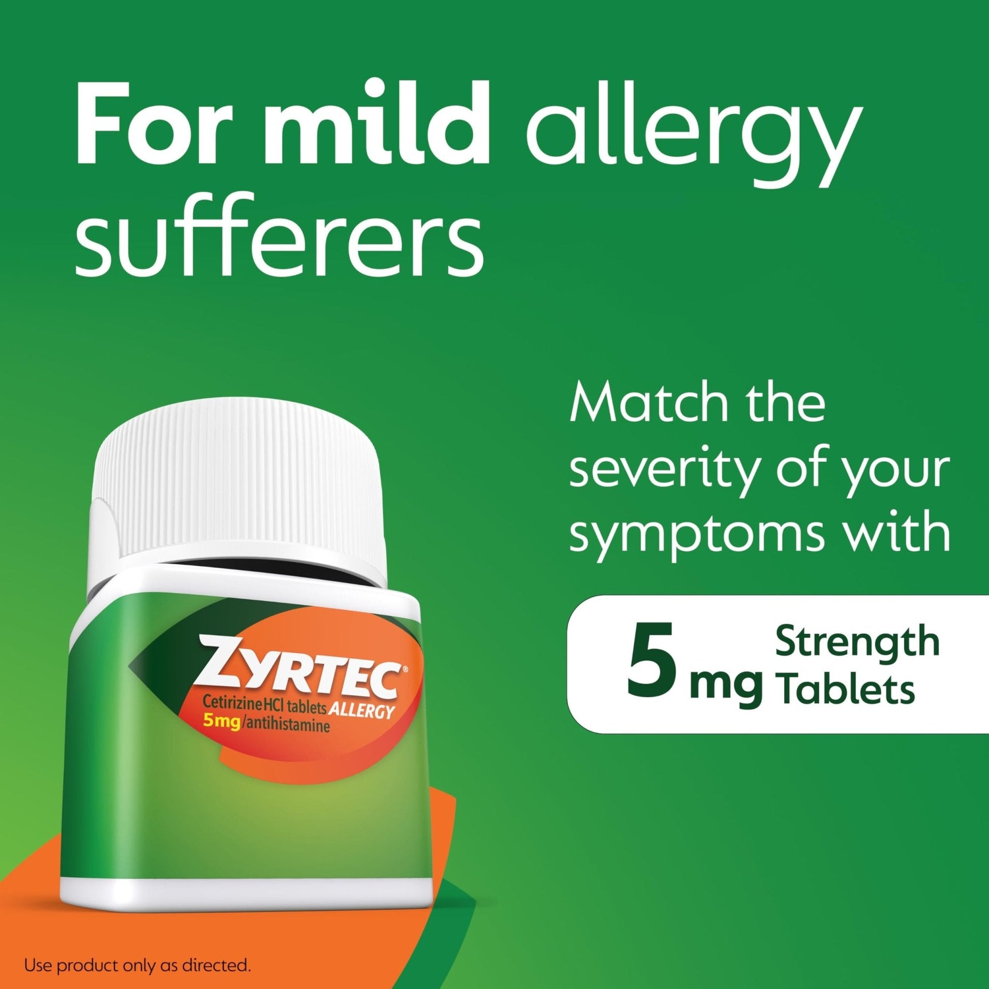 Zyrtec 24 Hour Allergy Relief Tablets, Indoor & Outdoor Allergy Medicine for Adults with 5 mg Cetirizine Hydrochloride, Relief of Runny Nose, Sneezing, Itchy Eyes, Plus Dust, Mold & Pet Dander, 35 ct - Maple Wellness Supplements