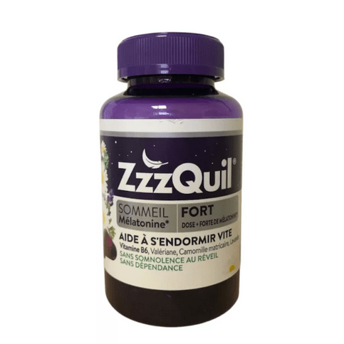ZzzQuil Sommeil Fort 60 gummies 1.7mg melatonin and herbs - Maple Wellness Supplements